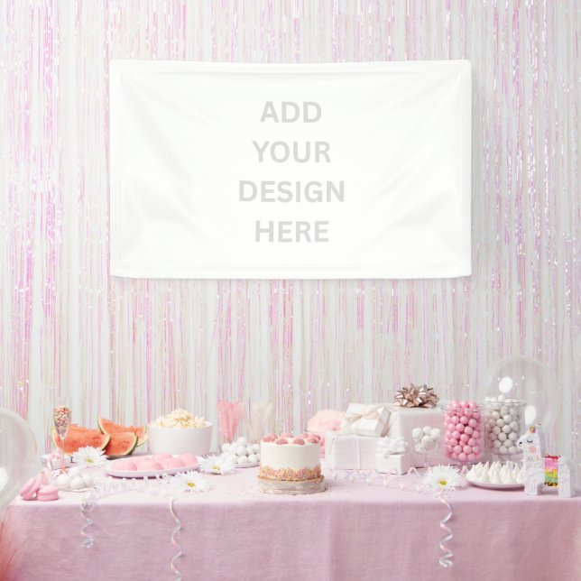 Create Your Own Design Custom Vinyl Banner 3' x 5' (Party)