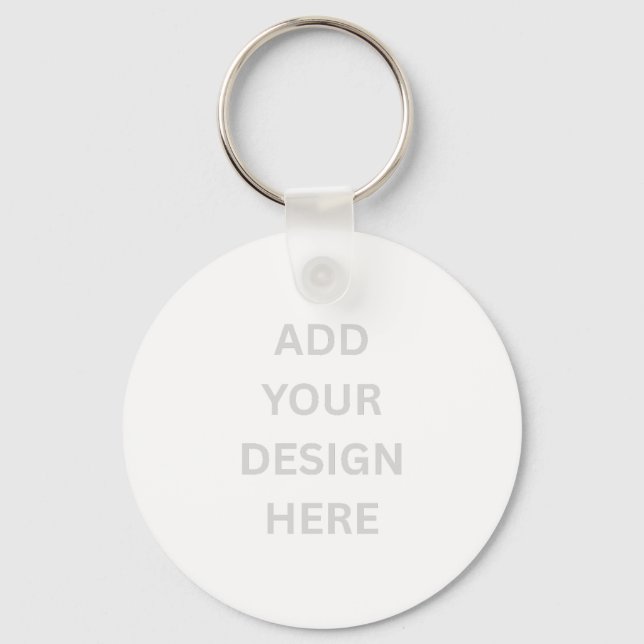 Create Your Own Design Metal Circle 2" Keychain (Front)