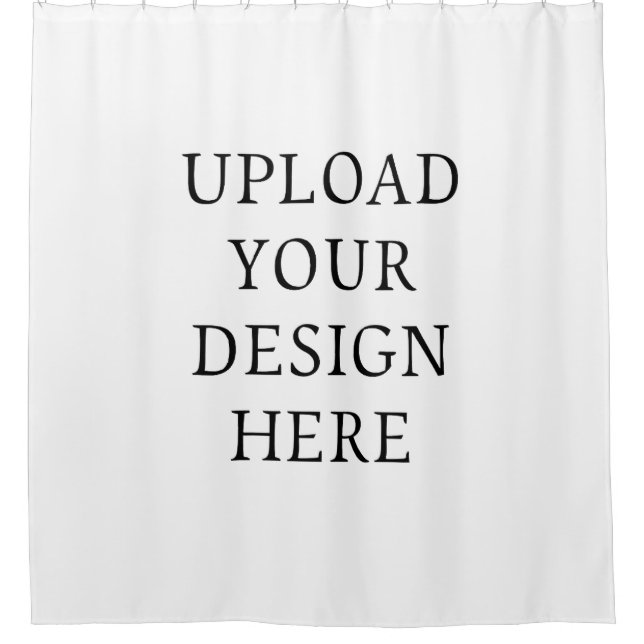 Create Your Own Design Personalised Shower Curtain (Front)