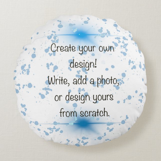Create Your Own Design & Photo Unique Decor Gift  Round Cushion (Front)