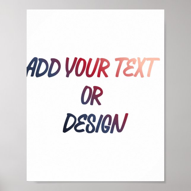 Create Your Own Design Poster (Front)