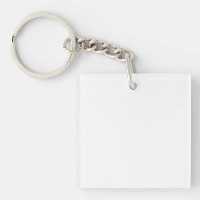 Create Your Own Design Square Double-sided Key Ring (Front)