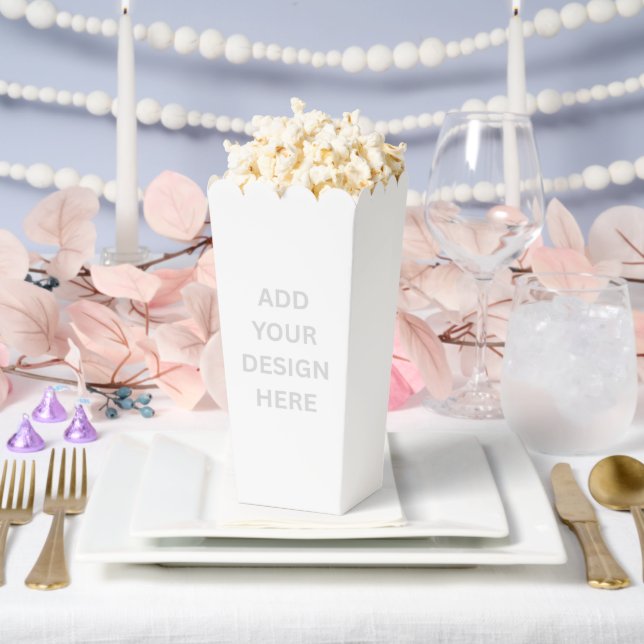 Create Your Own Design Wedding Popcorn Favour Box (Wedding)
