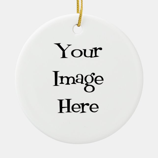 Create Your Own : Design Your Own Custom Ceramic Tree Decoration (Front)