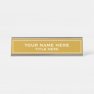 Create your own desk name plate