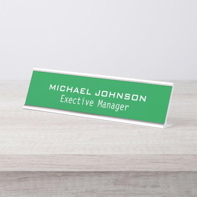 Create Your Own Desk Name Plate (Front)