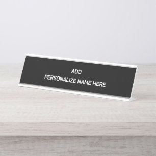 Create Your Own Desk Name Plate