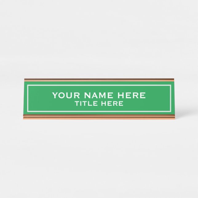 Create your own desk name plate (Front)