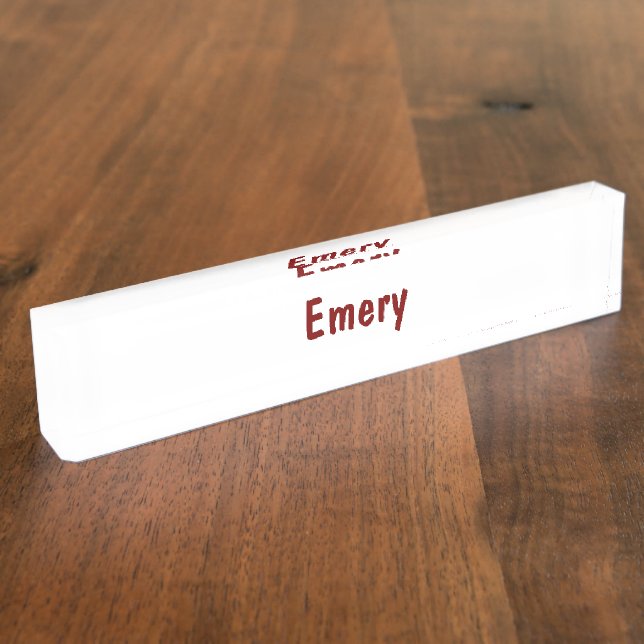Create Your Own Desk Nameplate (Side)