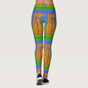 Create your own Destination I Love Dubai Fashion Leggings