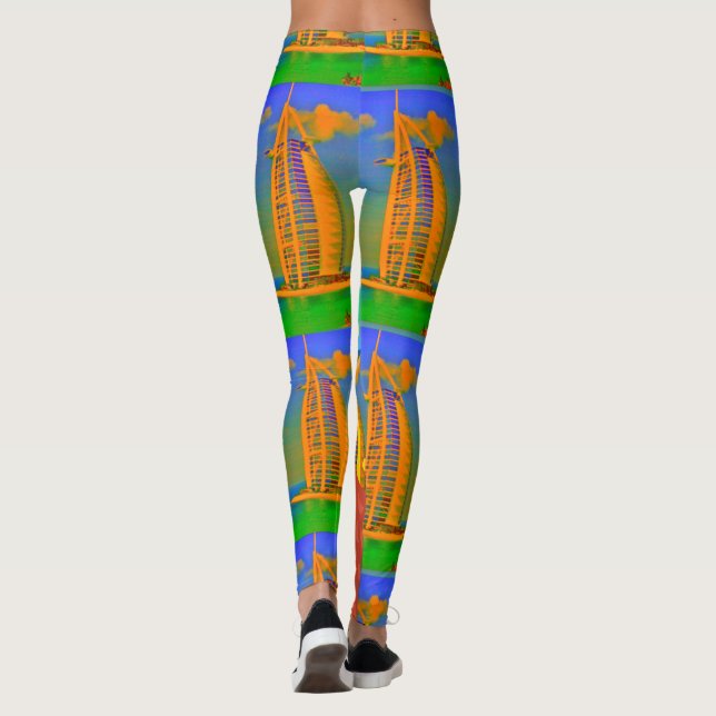 Create your own Destination I Love Dubai Fashion Leggings (Back)