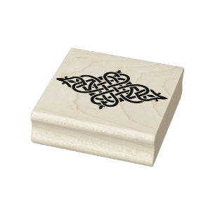 Create Your Own Diamond Shaped Celtic Knot Hearts Rubber Stamp