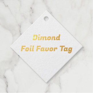 Create Your Own Dimond Favour Tags
