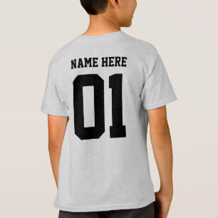CREATE-YOUR-OWN DIY Custom design Boys Team Number T-Shirt