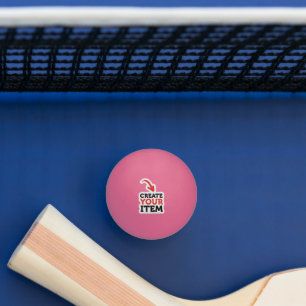CREATE-YOUR-OWN DIY Custom Glow in the Dark Pink Ping Pong Ball
