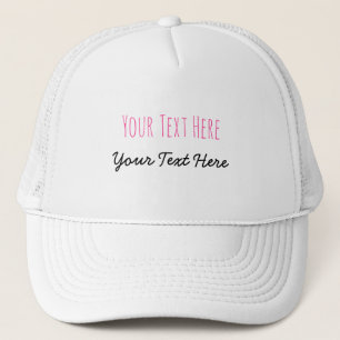 CREATE-YOUR-OWN DIY Custom Print Bachelorette Pink Trucker Hat