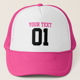 CREATE-YOUR-OWN DIY Custom Print Bachelorette Pink Trucker Hat