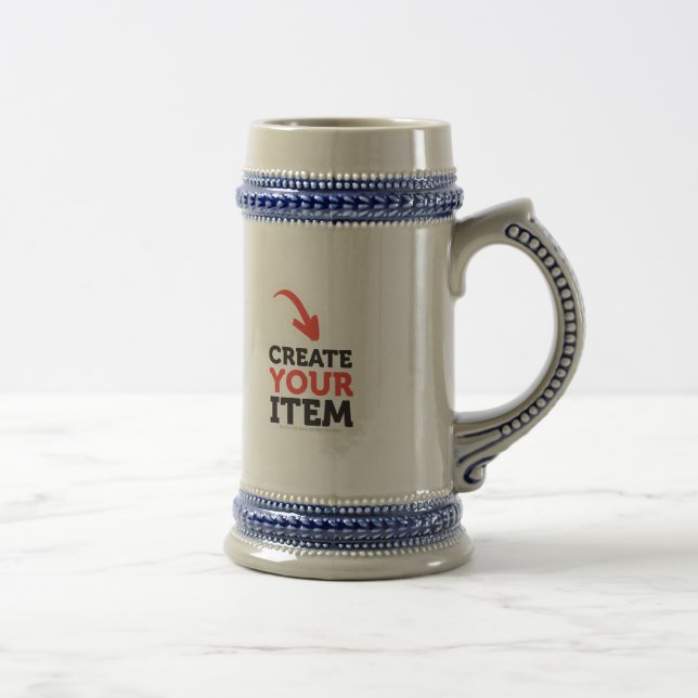 CREATE-YOUR-OWN DIY Custom upload design Bachelor Beer Stein (Right)