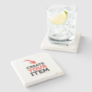 CREATE-YOUR-OWN DIY Custom upload design Bachelor Stone Coaster