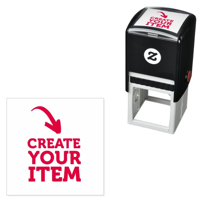 CREATE-YOUR-OWN DIY Custom upload design Black Self-inking Stamp (In Situ)