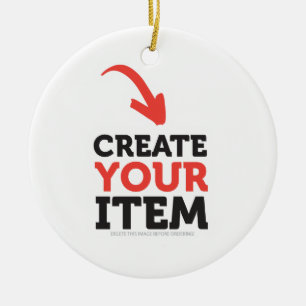 CREATE-YOUR-OWN DIY Custom upload your design Ceramic Tree Decoration