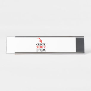 CREATE-YOUR-OWN DIY Custom upload your design Desk Name Plate