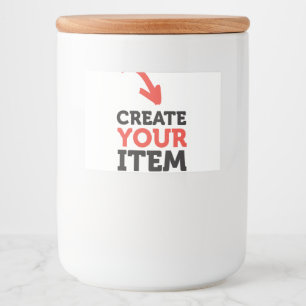 CREATE-YOUR-OWN DIY Custom Upload your design Food Label