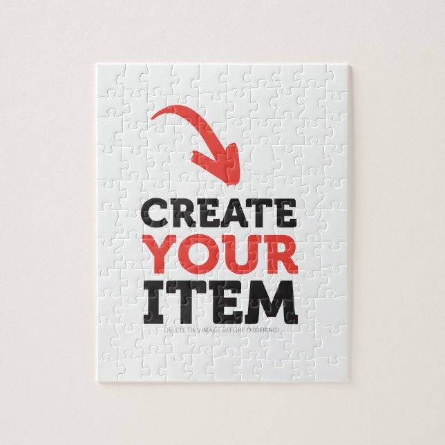 CREATE-YOUR-OWN DIY Custom upload your design Jigsaw Puzzle (Vertical)