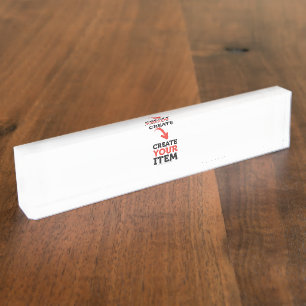 CREATE-YOUR-OWN DIY Custom upload your design Nameplate