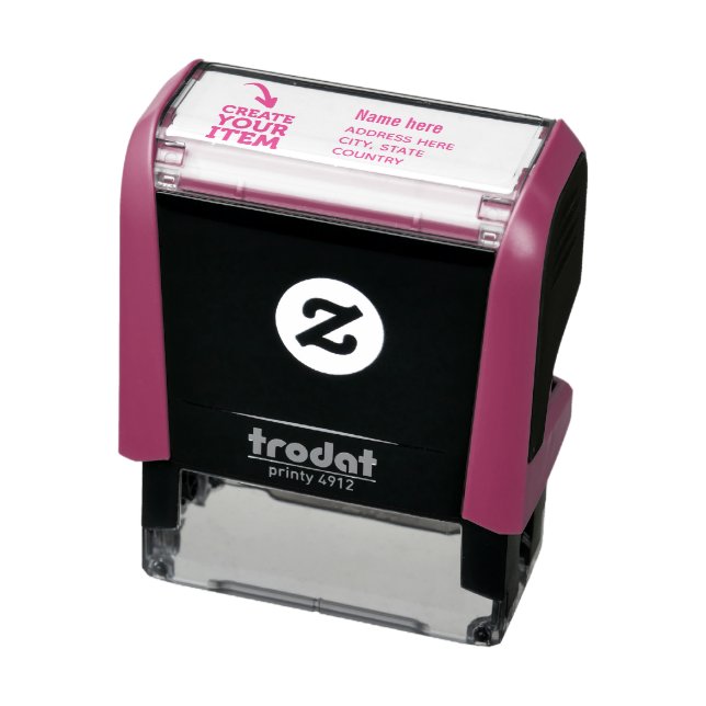 CREATE-YOUR-OWN DIY Custom upload your logo Self-inking Stamp (Product)