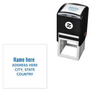 CREATE-YOUR-OWN DIY Custom upload your logo Self-inking Stamp
