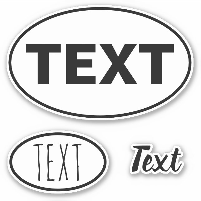 Create Your Own DIY Eurostyle Vinyl Sticker Set (Front)