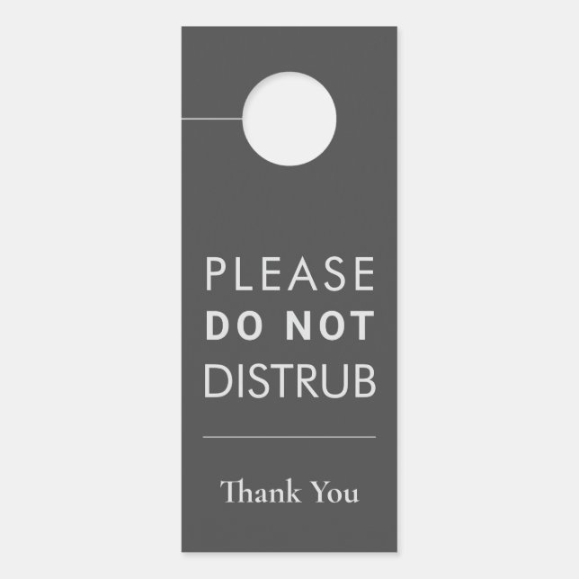 Create Your Own Do Not Disturb - Door Hanger (Front)
