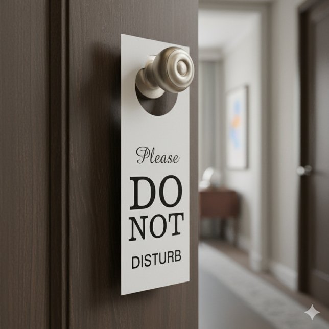 Create Your Own Do Not Disturb Wedding Door Hanger (Creator Uploaded)