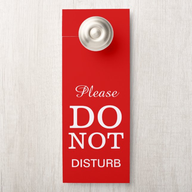 Create Your Own Do Not Disturb Wedding Door Hanger (On Knob)