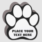 Create Your Own Dog Paw Print Message Text