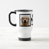 Create Your Own Dog Photo Paw Print  Travel Mug (Left)