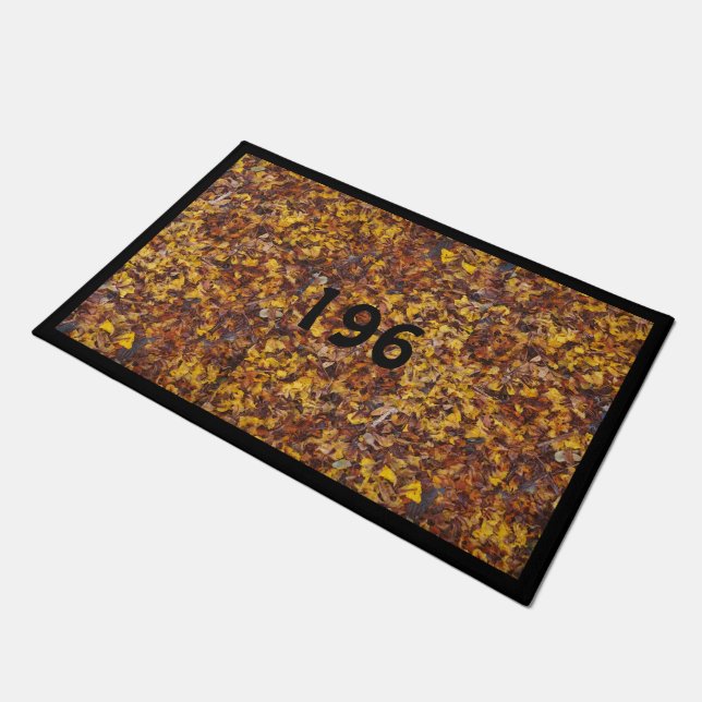 Create your own door mat with number (Angled)