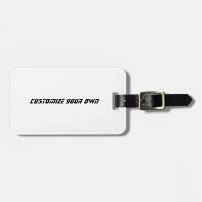 Create Your Own Double-Sided Luggage Tag (Front Horizontal)
