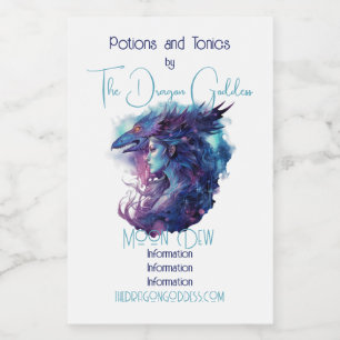 Create Your Own Dragon Goddess Food Label