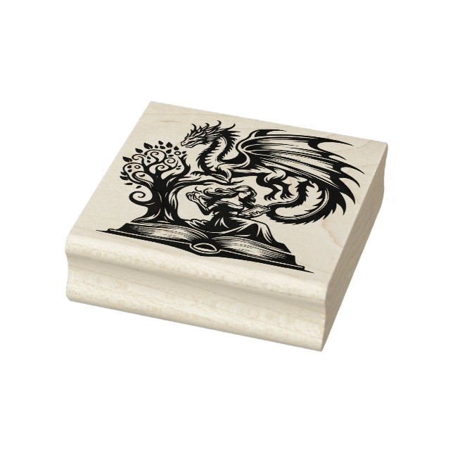 Create Your Own Dragon Sorceress Grimoire Rubber Stamp (Stamp)