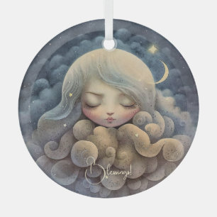 Create Your Own Dreaming Titania in the Clouds Glass Tree Decoration