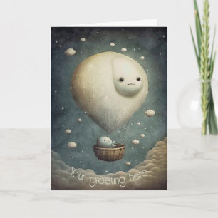 Create Your Own Dreamy Hot Air Balloon Ride Holiday Card