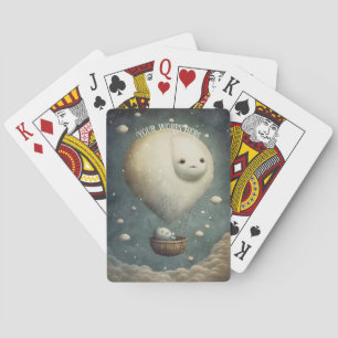 Create Your Own Dreamy Hot Air Balloon Ride Playing Cards