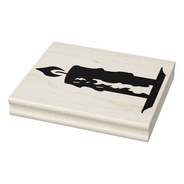 Create Your Own Dripping Pillar Candle Rubber Stamp (Stamp)