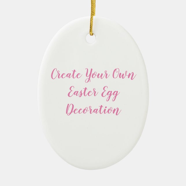 Create Your Own Easter Egg Ceramic Tree Decoration (Front)