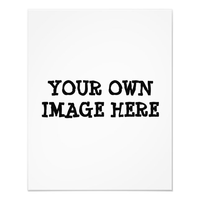 Create your Own EASY Photo Print (Front)