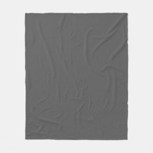 Create Your Own editable dark gray Fleece Blanket