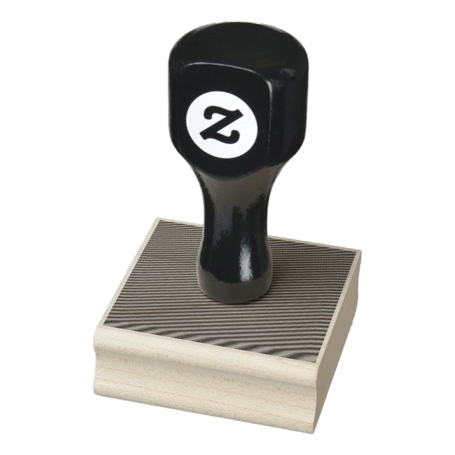 Create Your Own editable dark gray Rubber Stamp (Stamp)