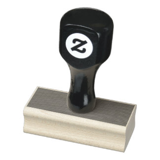 Create Your Own editable dark gray Rubber Stamp